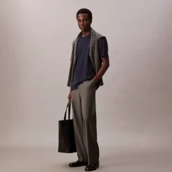 Herre Supima Bryst T-Shirt Mørk Safir