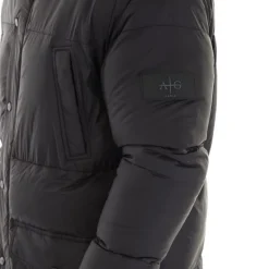 Herre Tabor Lang Lang Pufferjakke Sort