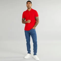 Herre Tapered Jeans Denim Mørk