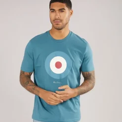 Herre Target T-shirt Teal