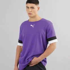 Herre teamRISE Trænings T-shirt Prism Violet/​ Sort/​ Hvid