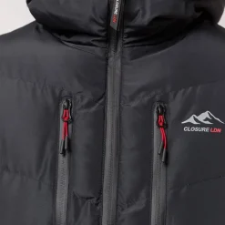 Herre Tech Logo Puffer Jakke Sort