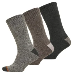 Herre Termiske Strømper Crew Pakke 3 Mellemgrå