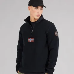 Herre Tev Polar 1/​2 Zip Sweatshirt Sort