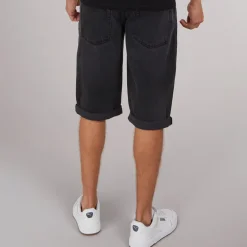Herre Tillforth Baggy Denim Shorts Sort Vask
