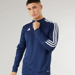 Herre Tiro 23 Club 1/​4 lynlås træningstop Navy/​Hvid