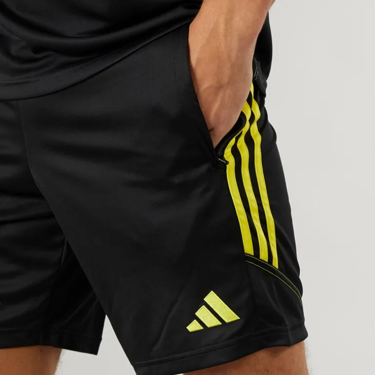 Herre Tiro 23 Club træningsshorts sort/lysegul