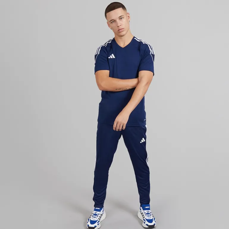 Herre Tiro 23 League T-shirt Team Navy Blue/Hvid