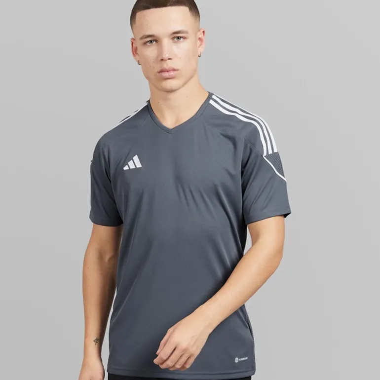 Herre Tiro 23 League T-shirt Team Onix/Hvid