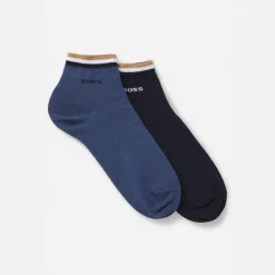 Herre to pak ankelstrømper Dark Blue