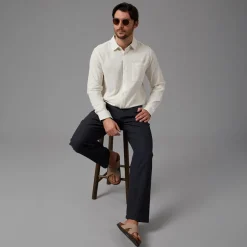 Herre Trypto Langærmet Skjorte Off White