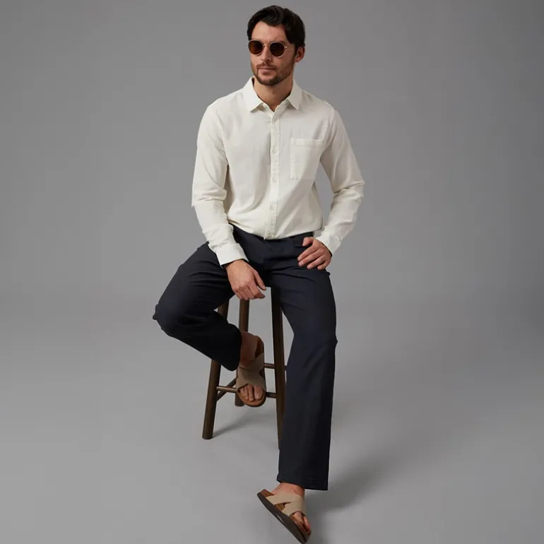 Herre Trypto Langærmet Skjorte Off White