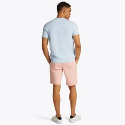 Herre T-shirt med tekstur slub breezy blå