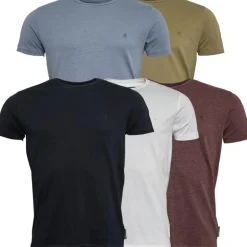 Herre T-shirts Mergel-Bordeaux