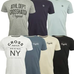 Herre T-shirts 7-pak Blå/​Blå/​Grå Melange/​Hvid/​Blå/​Sort/​Off White