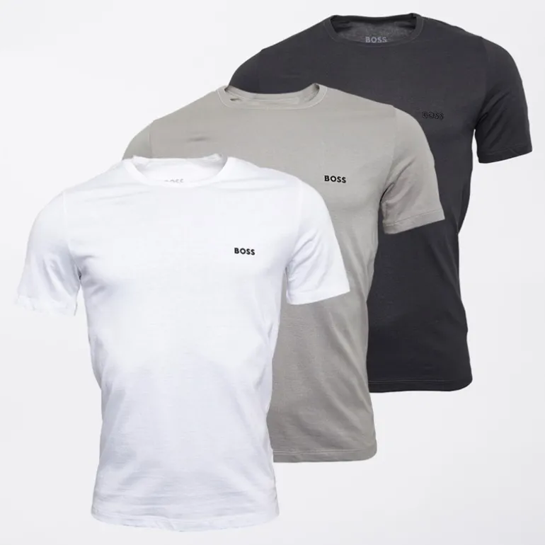 Herre T-shirts tre pak grå/sort/hvid