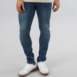 Herre Tulio Hybrid Jeans Med Lige Ben Blå