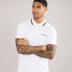 Herre Twin Tipped Polo Hvid