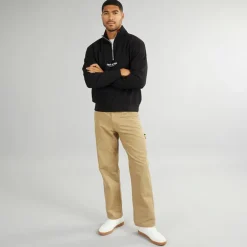 Herre Vesterbro 1/​4 Zip Sweatshirt Sort /​ Hvid