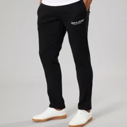 Herre Vesterbro Joggingbukser Med Åben Kant Sort/​Hvid