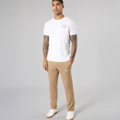 Herre Vesterbro Joggingbukser Med Åben Kant Silver Mink/​Hvid