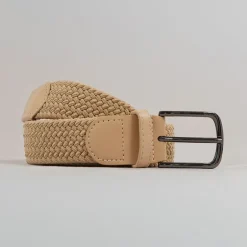 Herre Vævet Bælte Sten/​Sten Læder