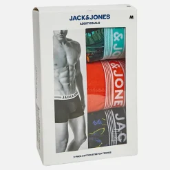 Herre West Tre Pak Underbukser Sort/​Tangerine Tango/​Sort