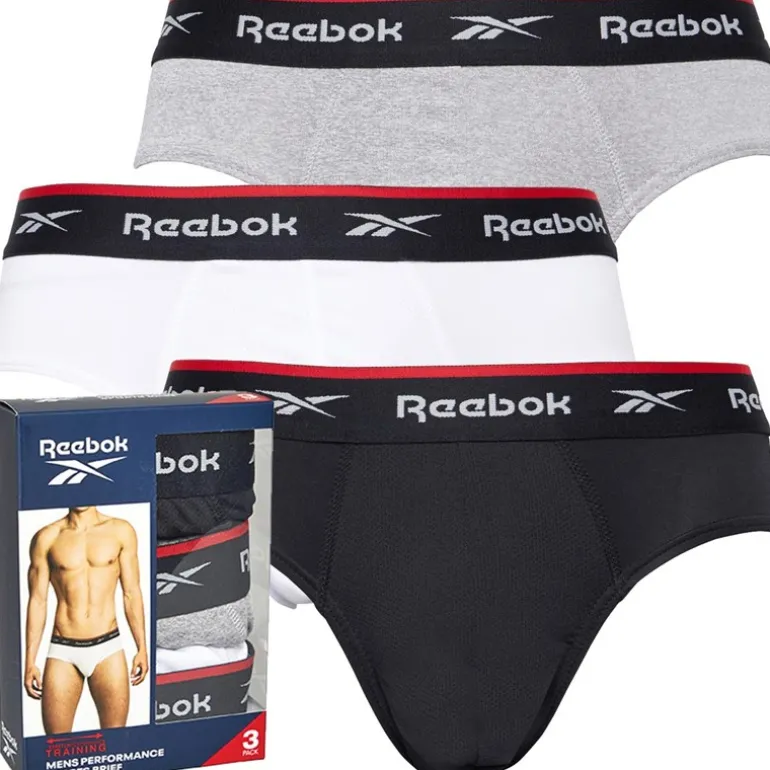 Herre Wiggins Performance 3-pak Underbukser Sort/Grå Melange/Hvid