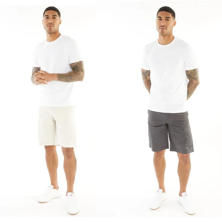 Herre Zeus Cargo Shorts Topak Asphalt/Måneskin