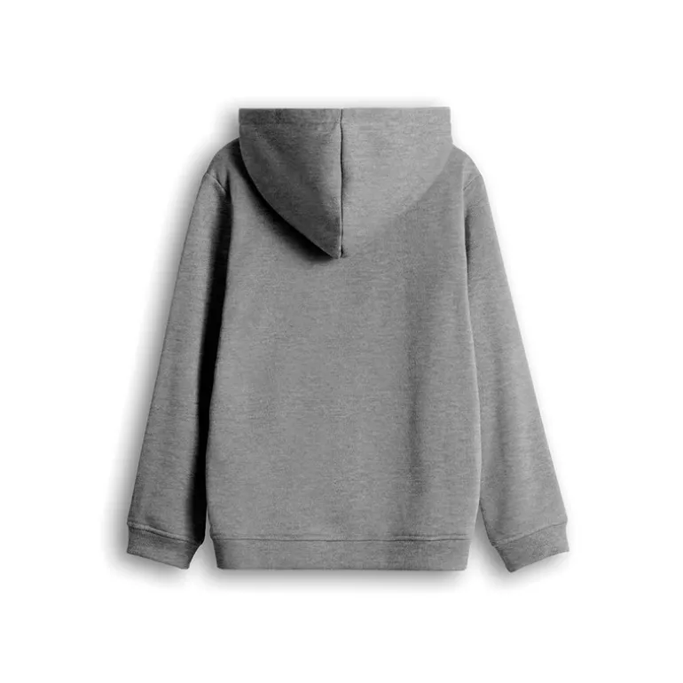 Hættetrøje Grå Melange til Børn