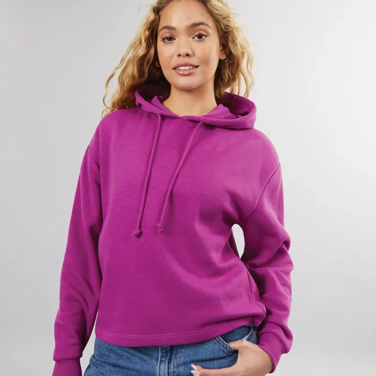 Hættetrøje med lange ærmer Chilli Festival Fuchsia til kvinder