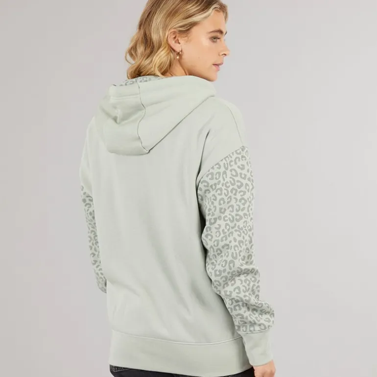 Hættetrøje med lynlås til kvinder Sage