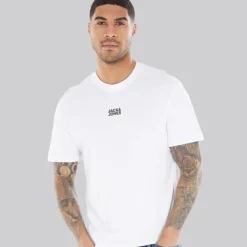 Hvid T-shirt til Herre Klassisk