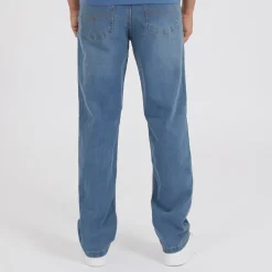 Jeans til Herre Jeffers Løstsiddende Mid Blå Vask