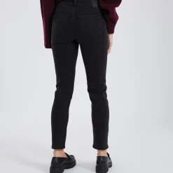 Jeans til kvinder Nunna MW Slim Fit Mørkegrå Denim