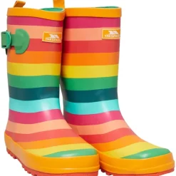 Junior Childrens Puddle Rainbow Printed Wellington Gummistøvler Flerfarvede Striber