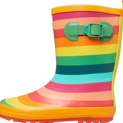 Junior Childrens Puddle Rainbow Printed Wellington Gummistøvler Flerfarvede Striber