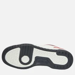 Junior Dereck Hi Top Sneakers Hvid Navy Rød 0218