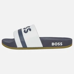 Junior Drenge Logo Stribe Badesandaler Hvid