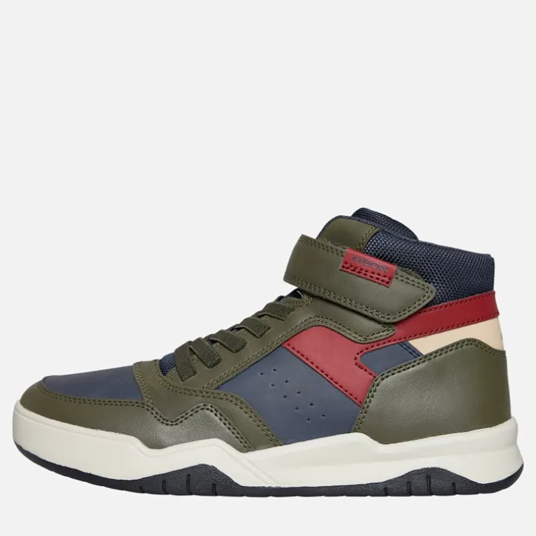Junior Drenge Perth høj top sneakers Military/Navy