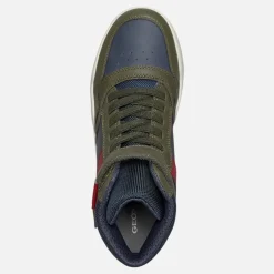 Junior Drenge Perth høj top sneakers Military/Navy