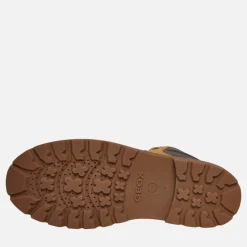 Junior Drenge Shaylax støvler med lynlås indvendigt gul/​brun