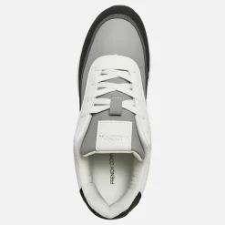 Junior Drenge Suede Blok Træningssko Hvid/Sort