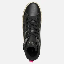 Junior Piger Mirroless Lynlås Hi Top Træningssko Sort