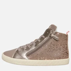 Junior Piger Mirroless Lyn Høj Top Træningssko Dark Beige