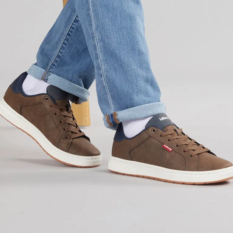 Junior Piper Sneakers Mørkebrun Navy 2241