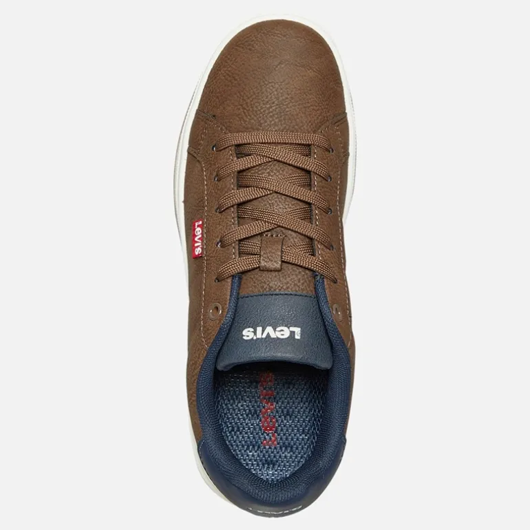 Junior Piper Sneakers Mørkebrun Navy 2241