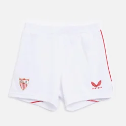 Junior SFC Sevilla FC 23 /​ 24 Fodbold Base Hjemme Shorts Brilliant Hvid