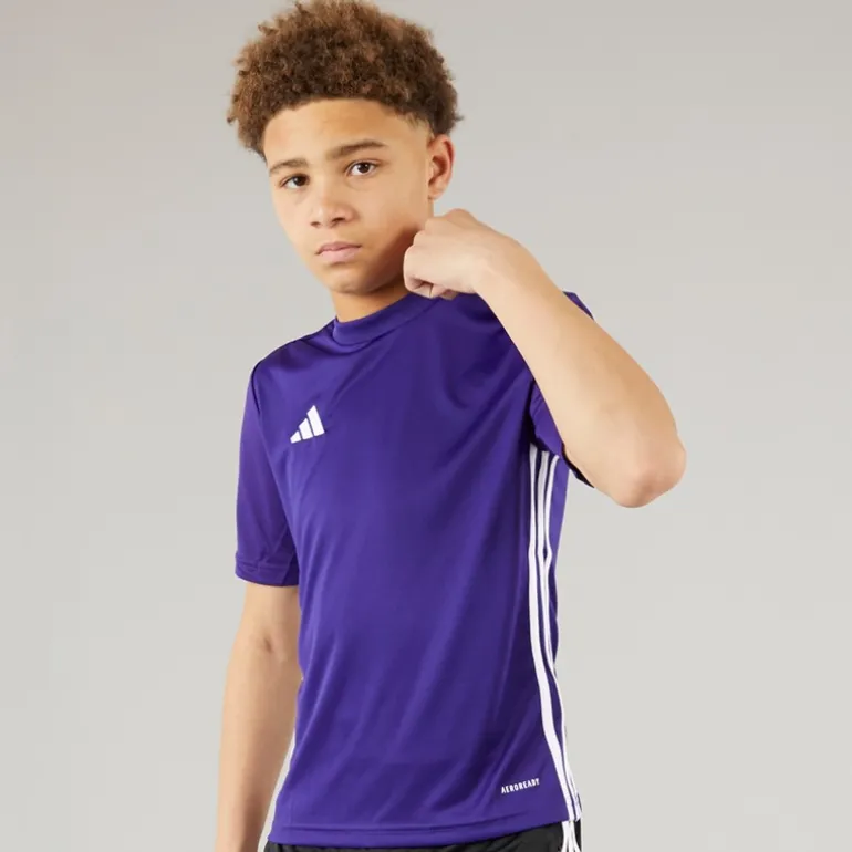 Junior Tabela 23 T-shirt Team College Purple/Hvid