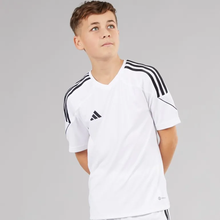 Junior Tiro 23 League T-shirt Hvid/Sort